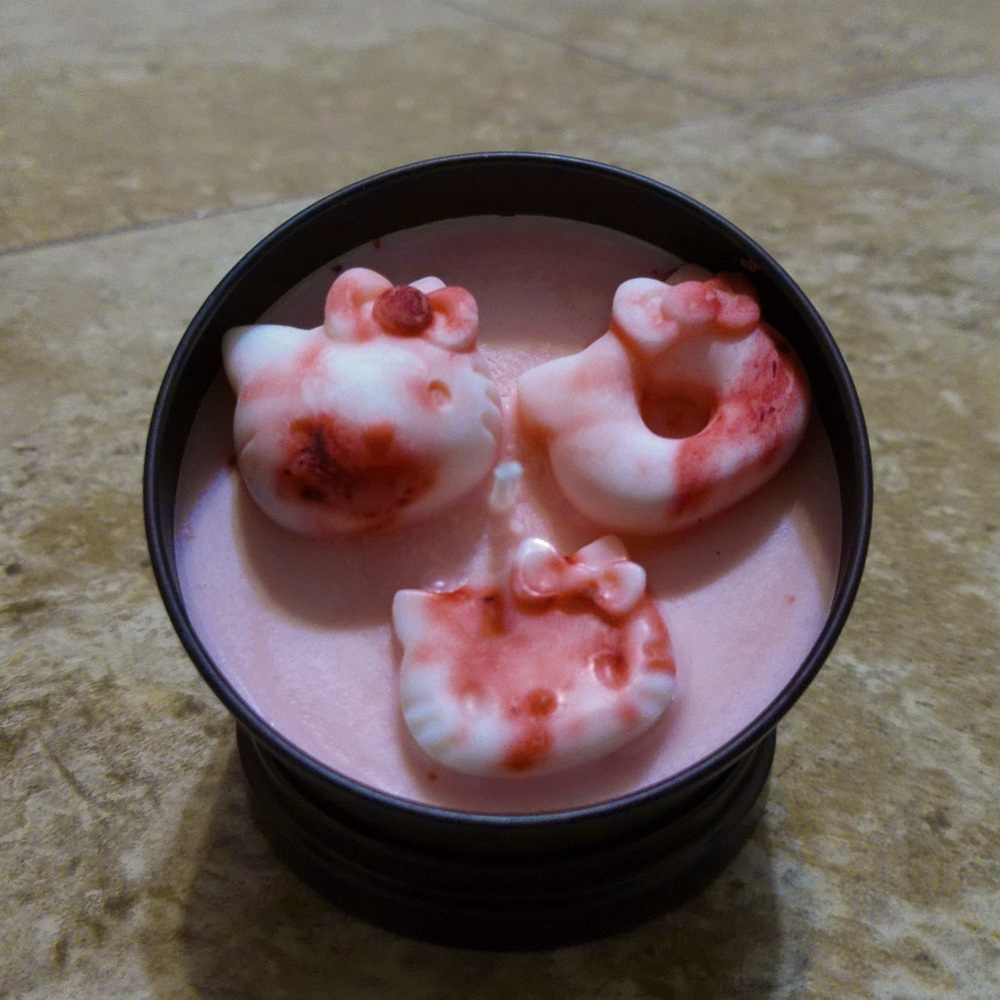 Homemade Hello Kitty Candles - Picture 2 of 5
